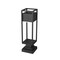 Z-Lite Barwick 1 Light Outdoor Pier Mounted Fixture, Black & Etched 585PHMS-SQPM-BK-LED - alternate 4